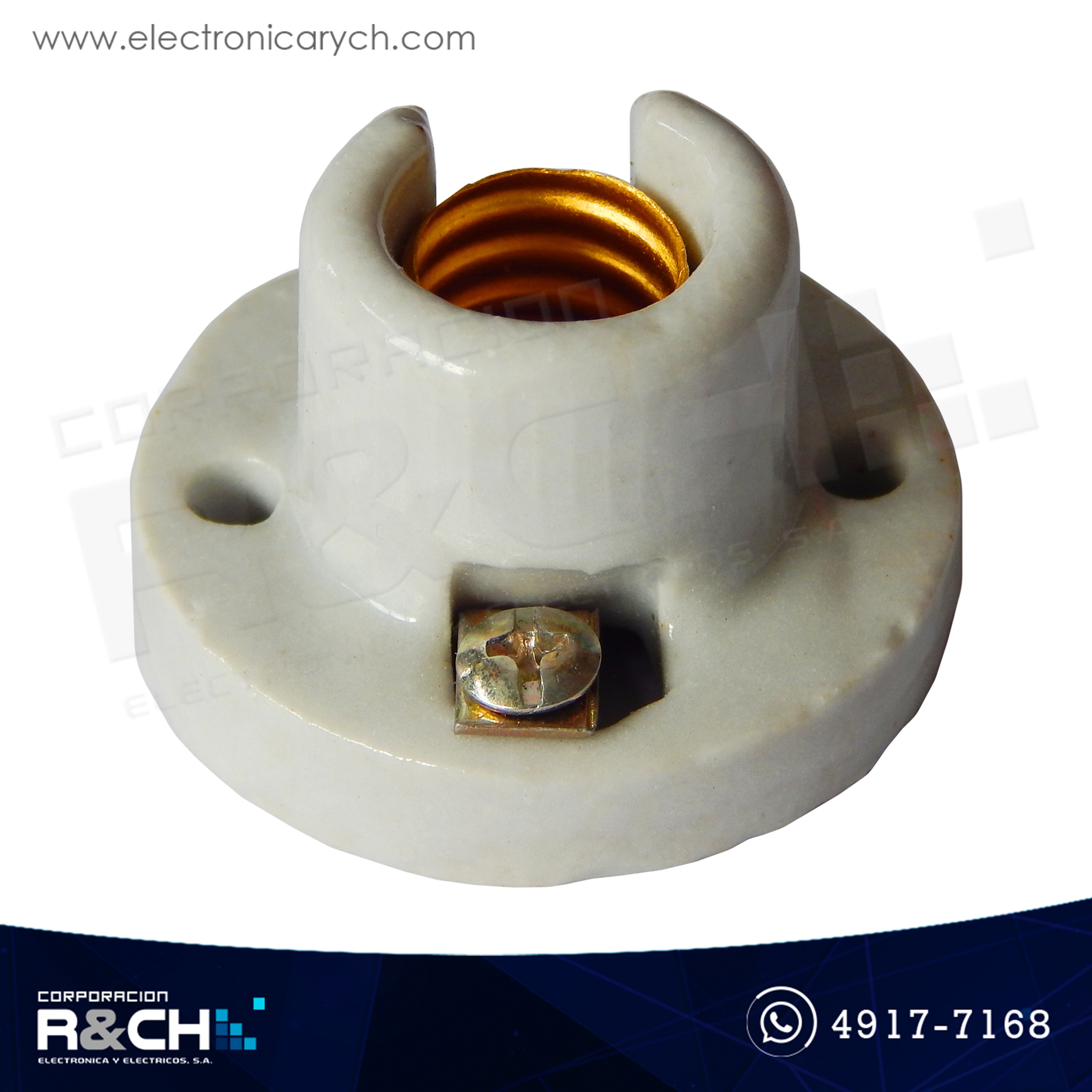 60-517 Plafonera porcelana mediana importada