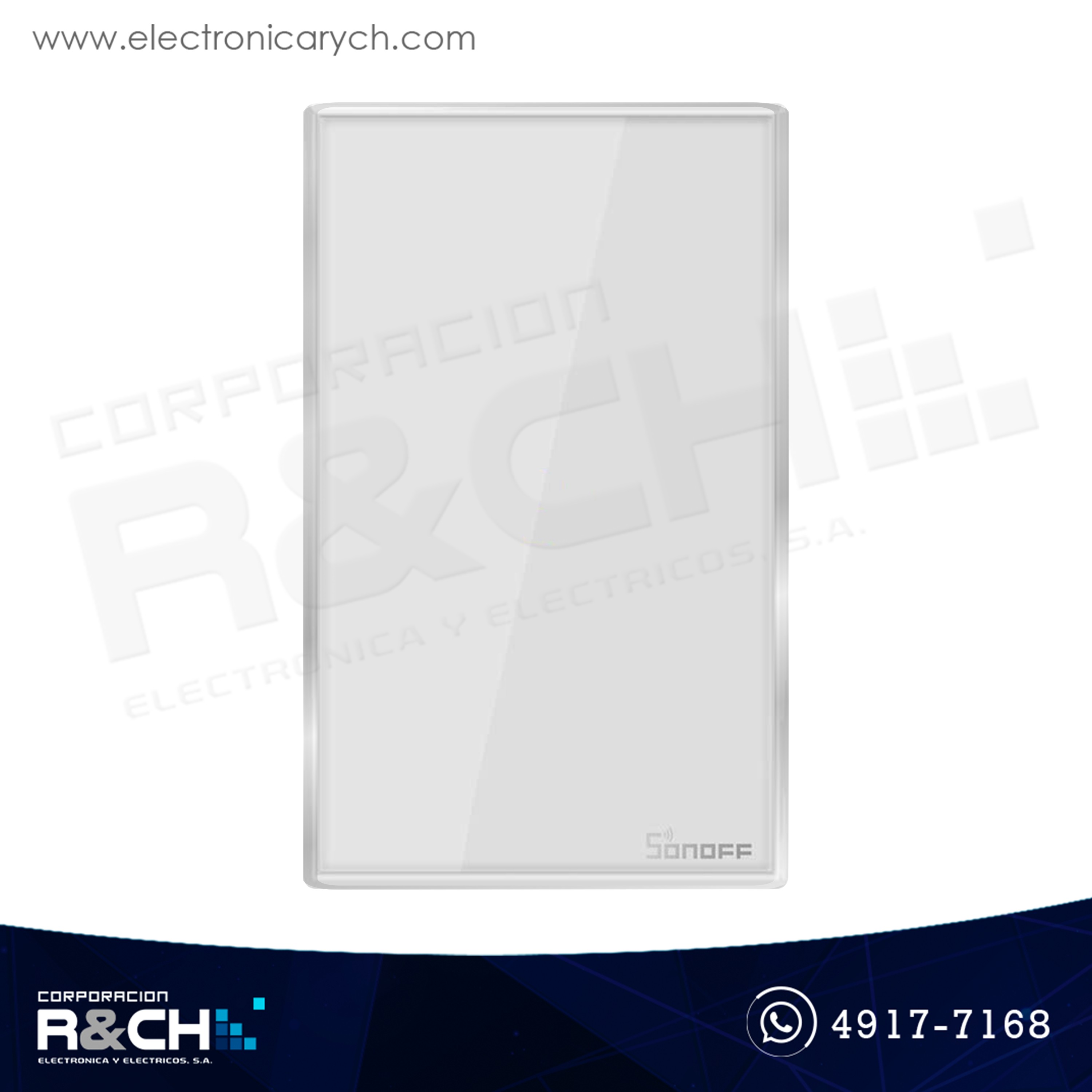 SW-T2US3C Switch Inteligente touch Triple para empotrar wi-fi Sonoff
