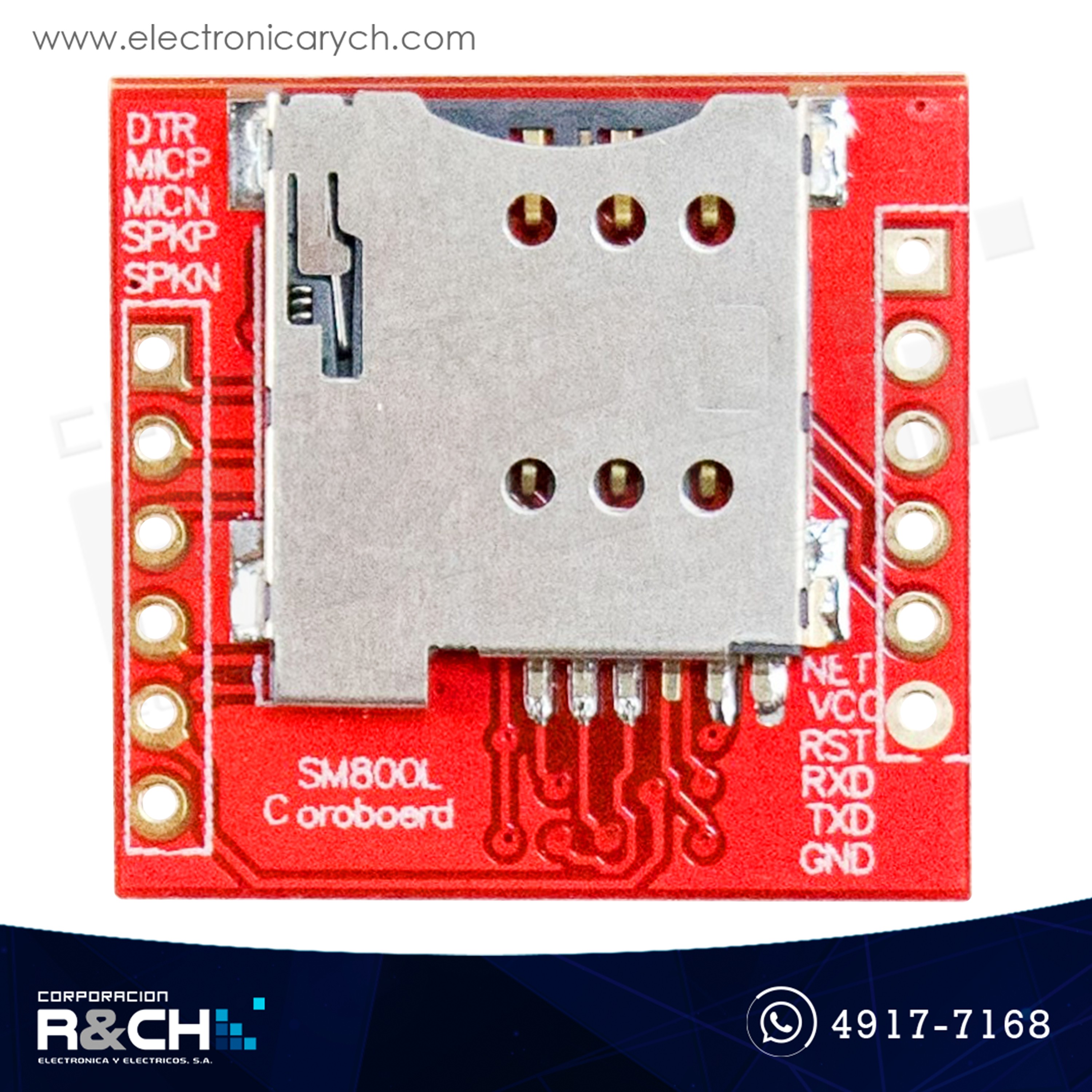 MD-GSM800L Módulo GSM GPRS SIM800L con antena
