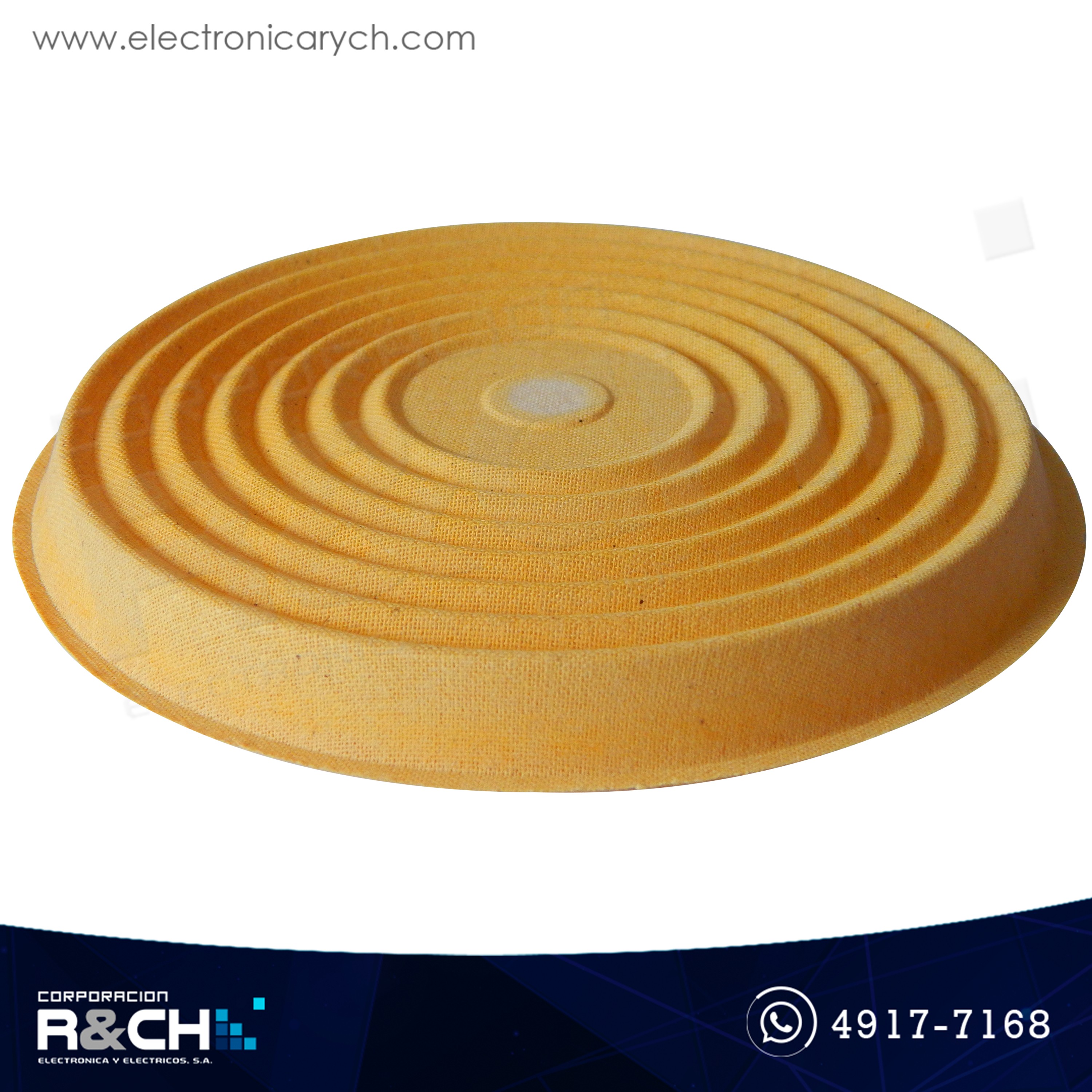 21-109 Membrana de Carton sin agujero con borde de 1.25cm