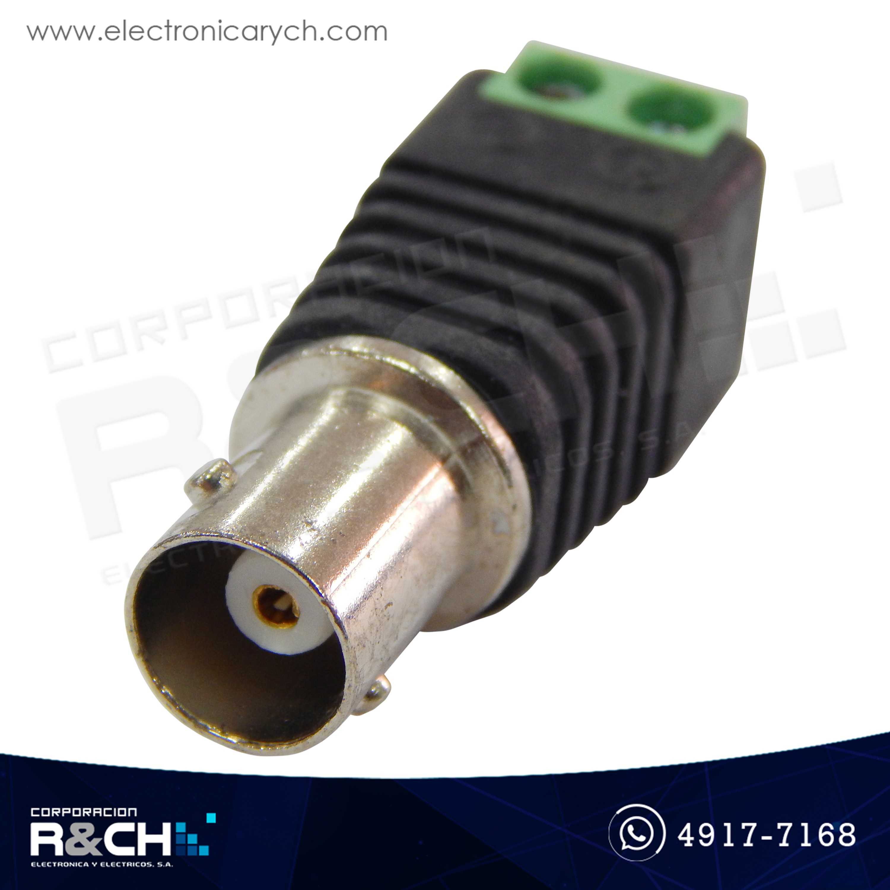AD-304 Adaptador BNC Hembra Para CCTV a Bornera
