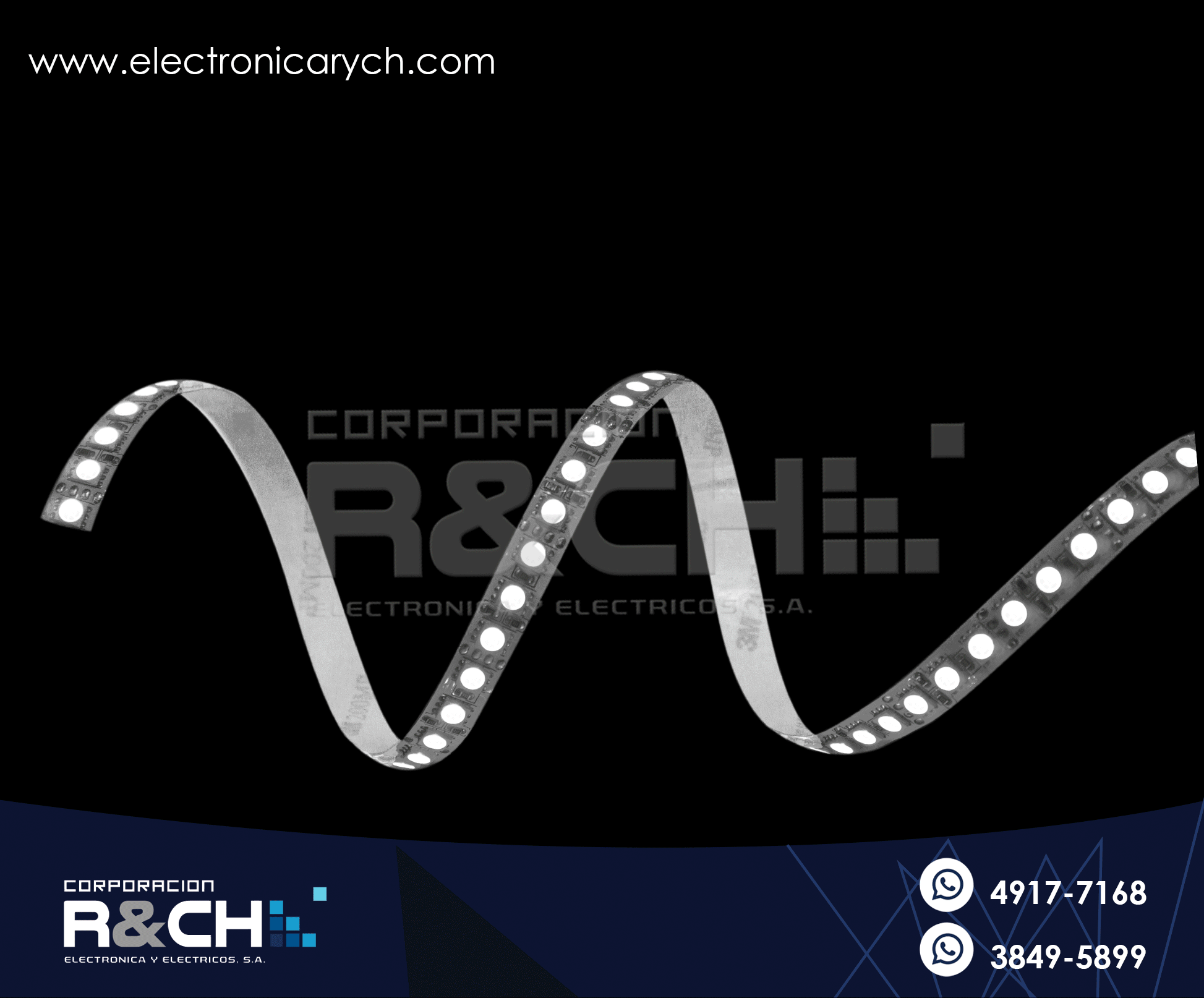 LD-3528VE tira LED flexible c-adhesivo verde p/exterior 600 LED 1 metro