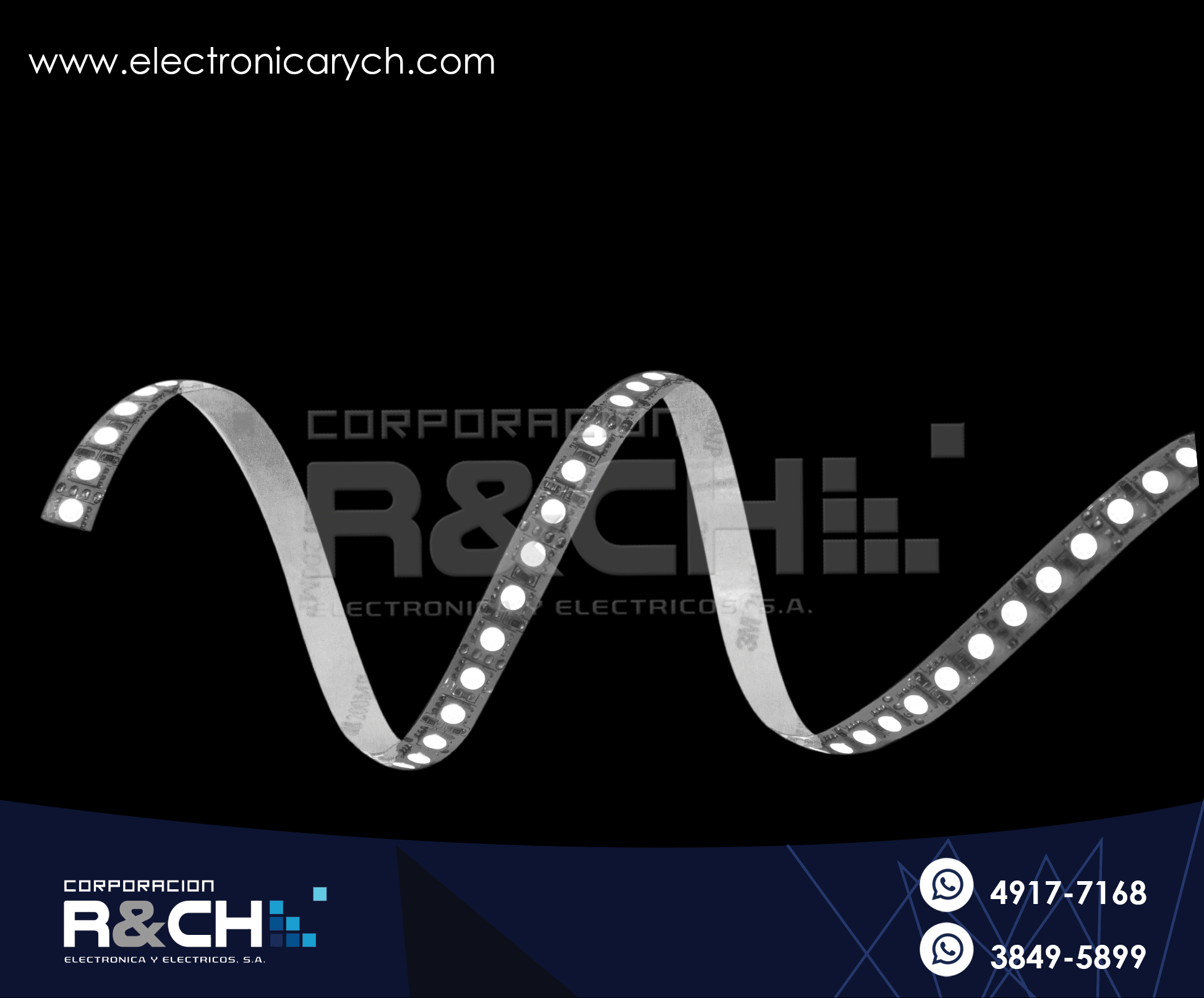 LD-3528AZE tira LED flexible c-adhesivo azul p/exterior 600 LED 1 metro