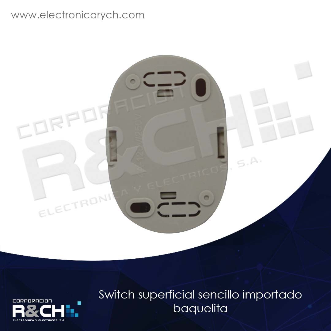 60-SS1 switch superficial sencillo importado baquelita