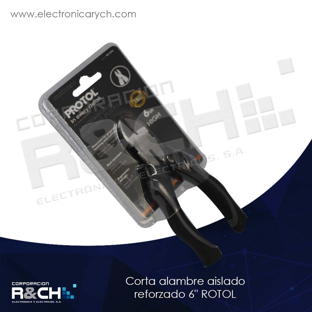 HM-90-DP6 corta alambre aislado reforzado 6&quot; ROTOL