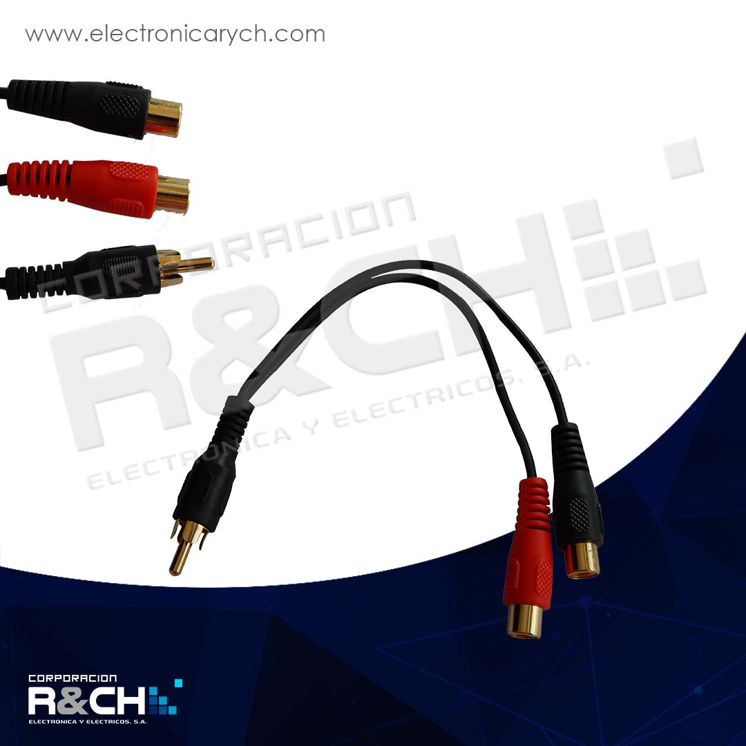 EX-M-219 extension plug RCA a 2 jack RCA 6&quot;