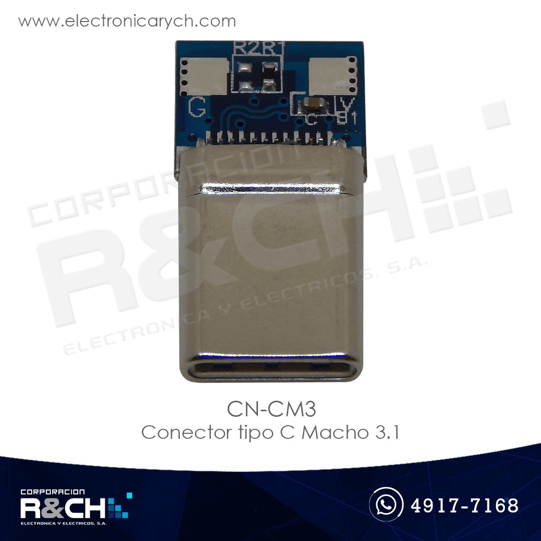 CN-CM3 Conector tipo C Macho 3.1