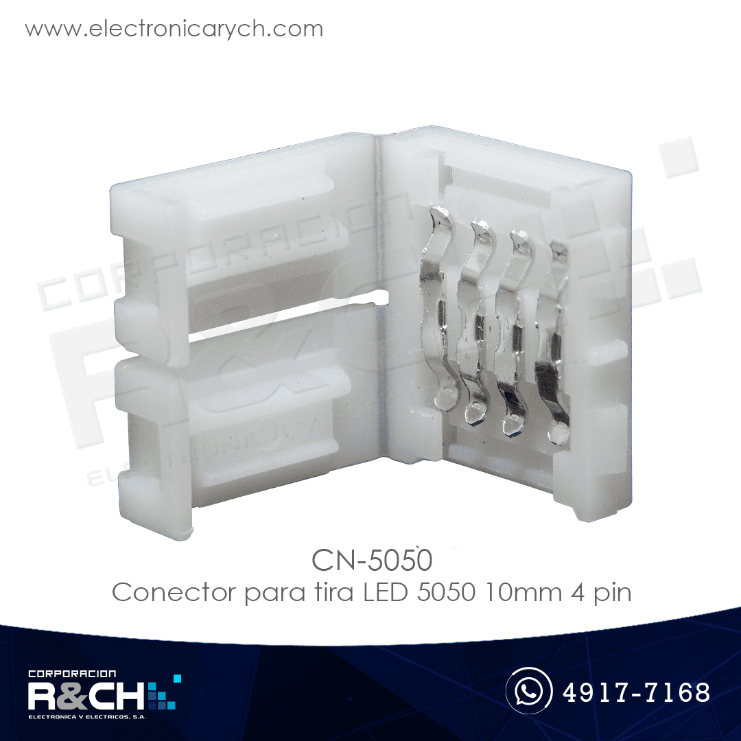 CN-5050 conector para tira LED 5050 10mm 4 pin