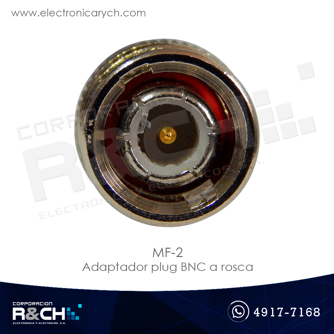 MF-2 adaptador plug BNC a rosca