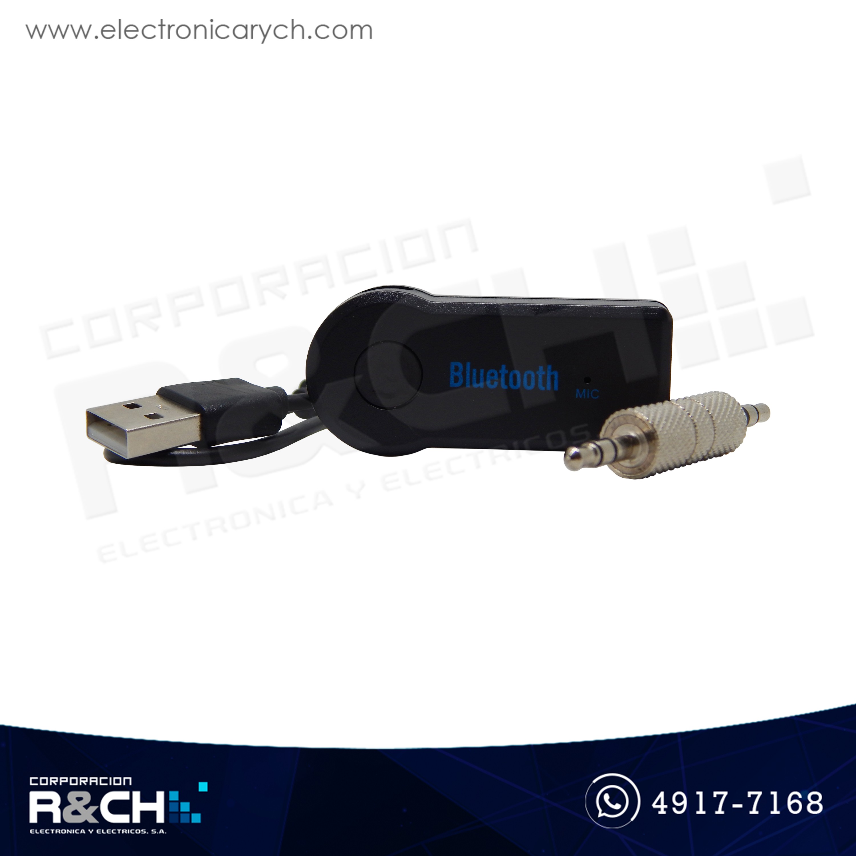 AD-BX7 Adaptador de audio Bluetooth auxiliar 3.5