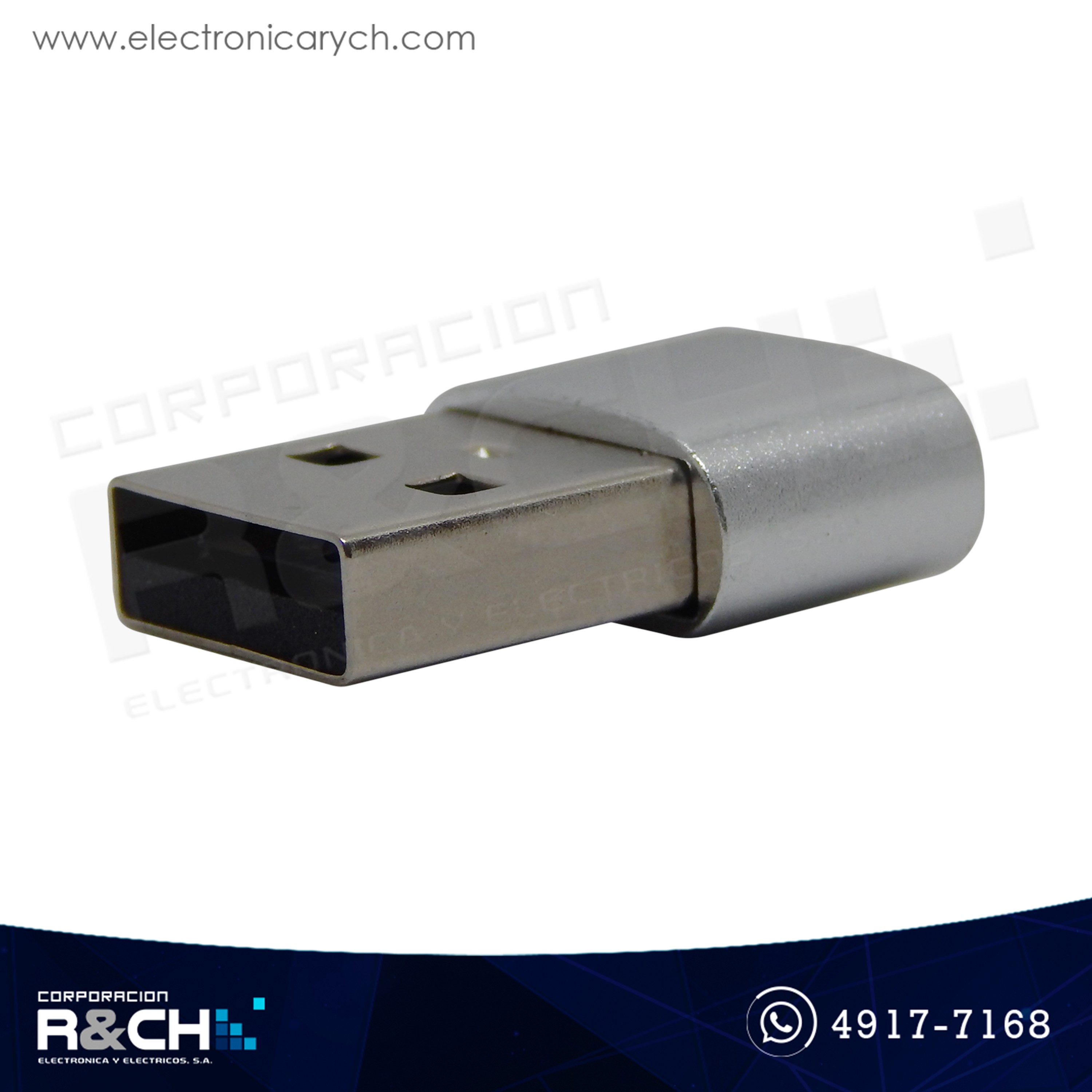 AD-USB2C Adaptador USB Plug a jack tipo C