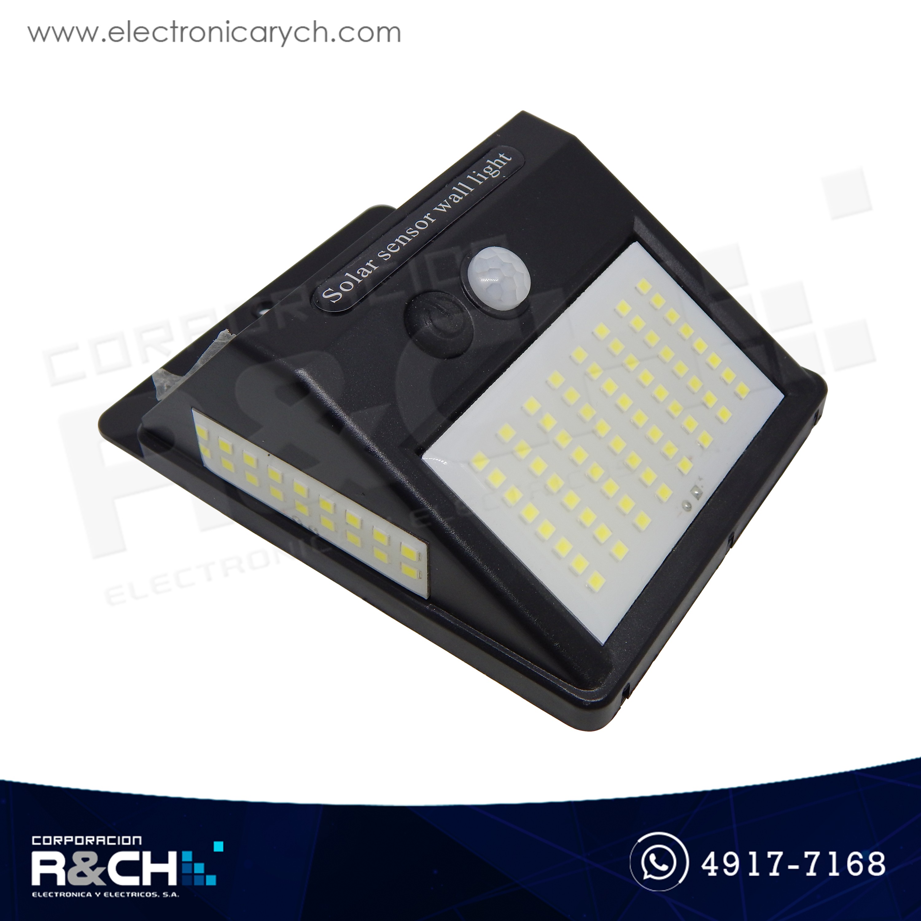 90-LE144 Lámpara Solar 100 Led exterior