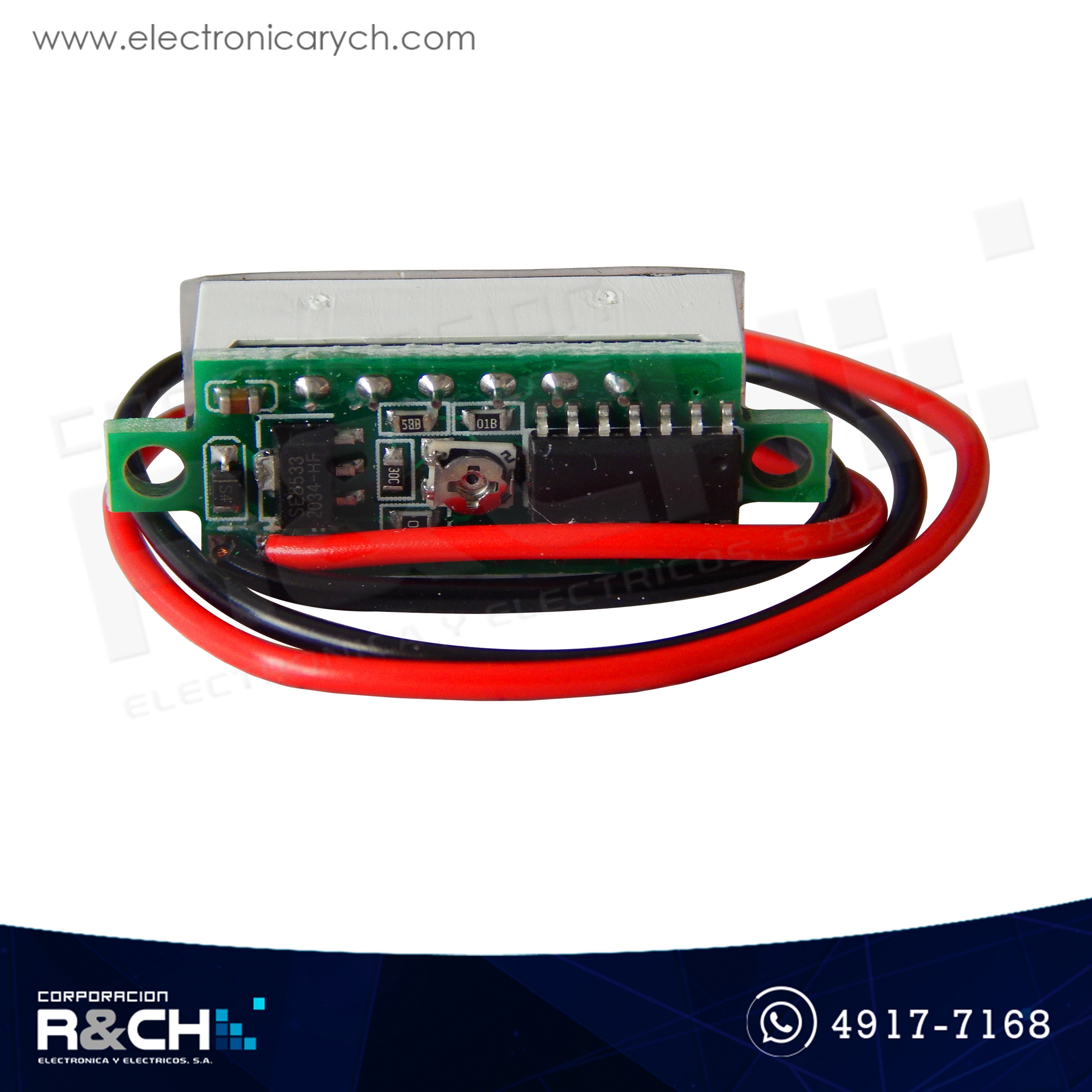 MD-DP28 Voltímetro 0.28&quot; 2.5-30V dos lineas tipo display rojo