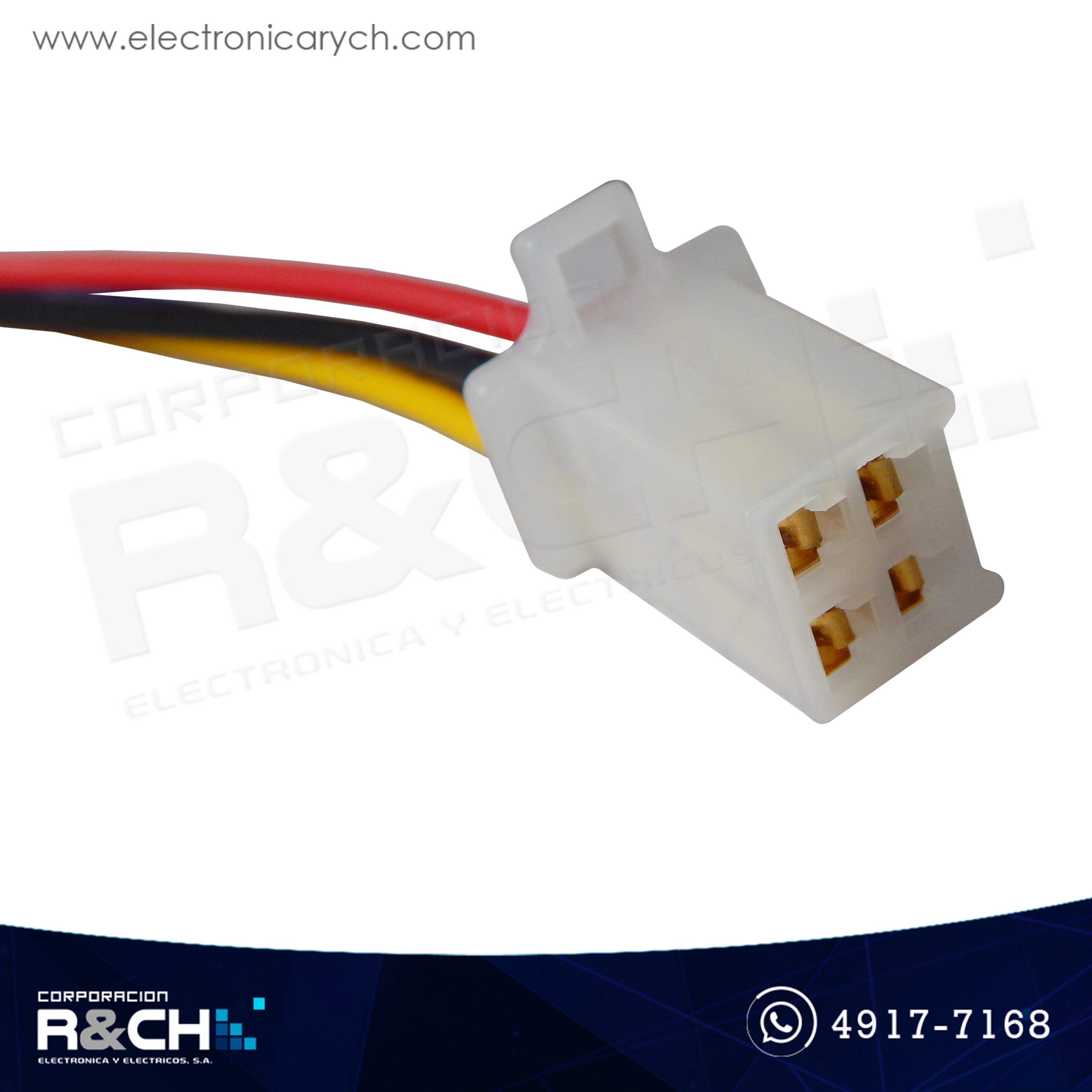 CN-C284FM Conector automotriz con cable 4 pin 2.8mm F+M