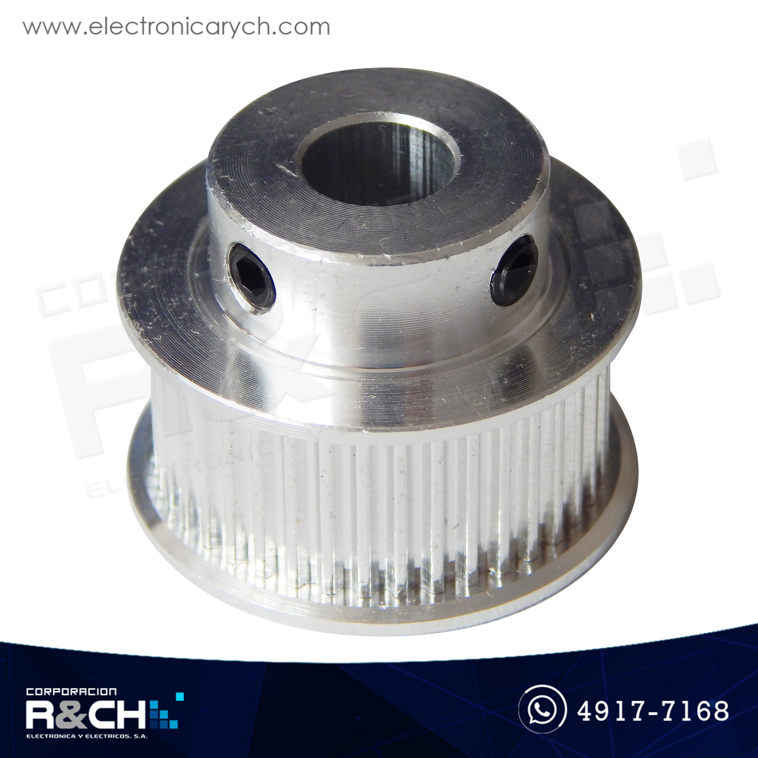 PL-4018 Polea GT2 dentada 40 dientes para faja 10mm diámetro eje 8mm