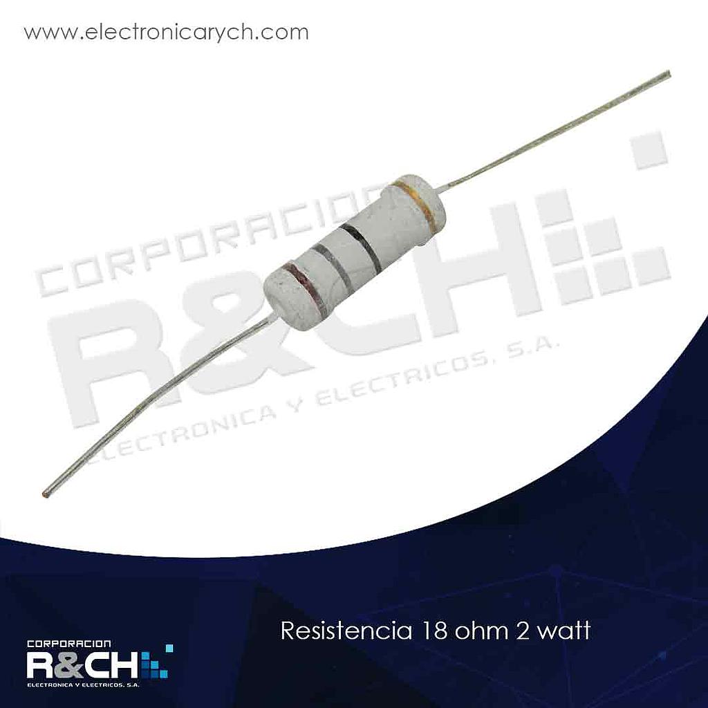 RX-18/2 resistencia 18 ohm 2 watt