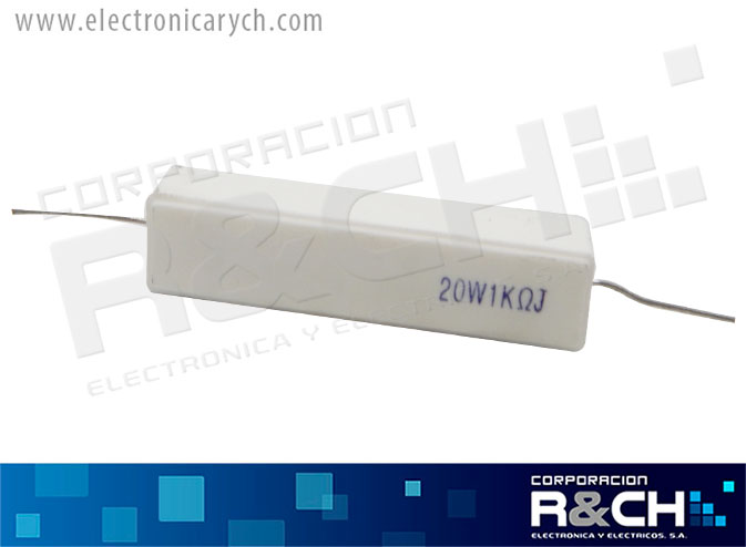 RX-1K/20 resistencia 1k ohm 20 watt