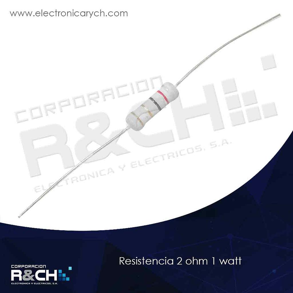 RX-2/1 resistencia 2 ohm 1 watt