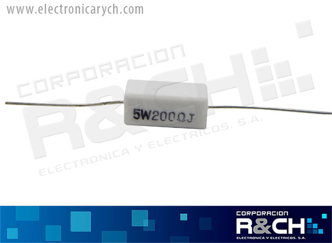 RX-200/5 resistencia 200 ohm 5 watt
