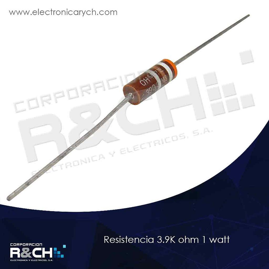 RX-3.9K/1 resistencia 3.9K ohm 1 watt