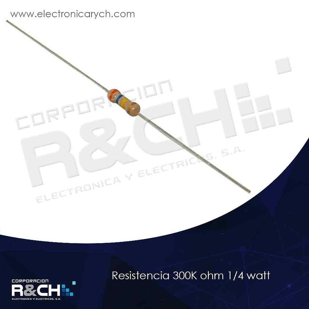 RX-300K/14 resistencia 300K ohm 1/4 watt