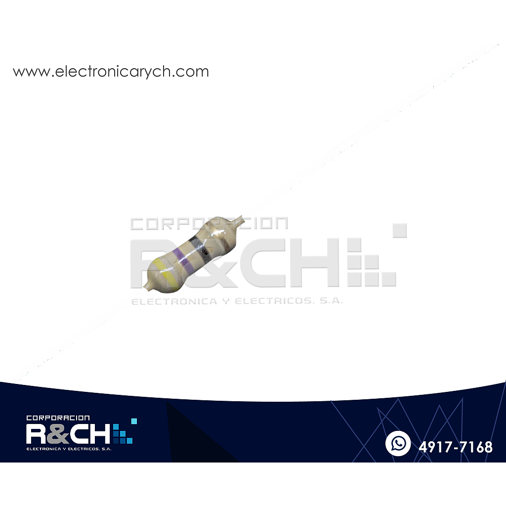 RX-4.7M/12 resistencia 4.7M ohm 1/2 watt