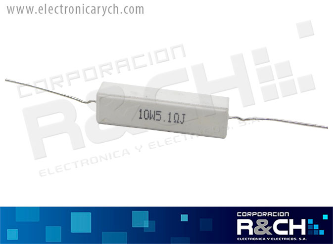 RX-5.1/10 resistencia 5.1 ohm 10W