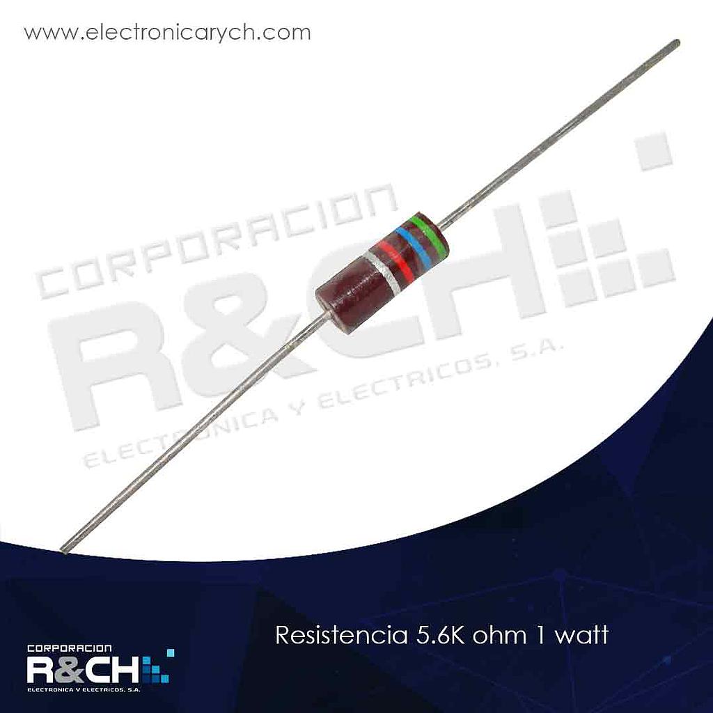 RX-5.6K/1 resistencia 5.6K ohm 1 watt