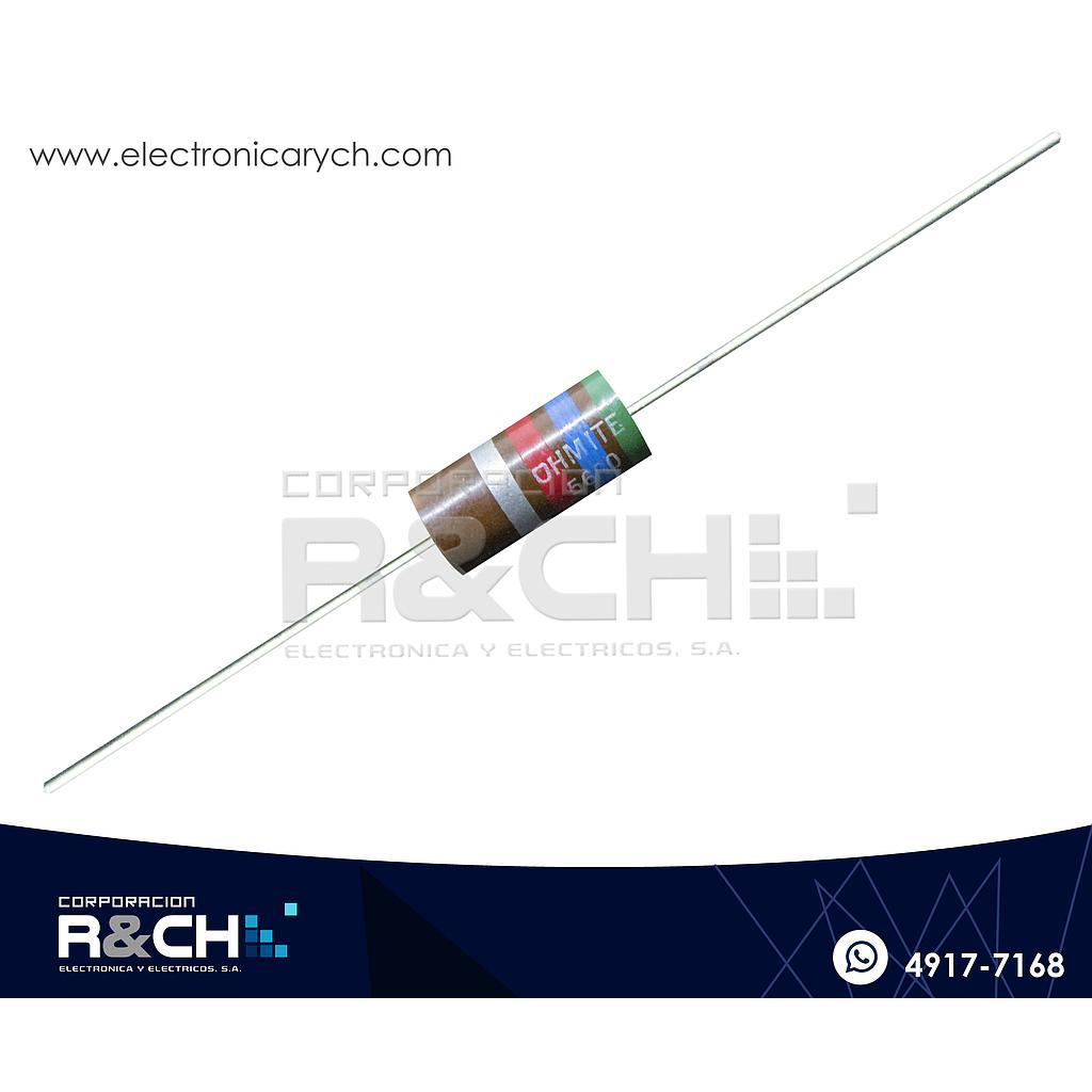 RX-5.6K/2 resistencia 5.6K ohm 2 watt