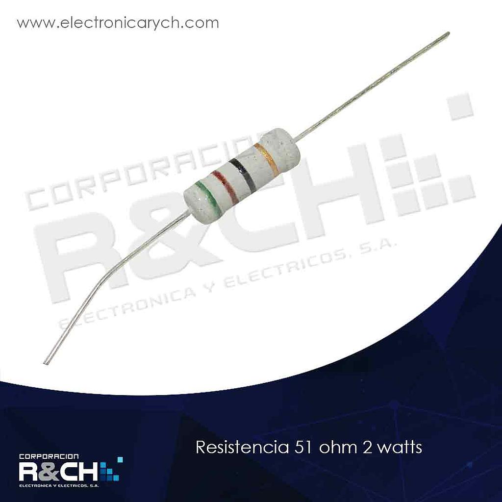 RX-51/2 resistencia 51 ohm 2 watts