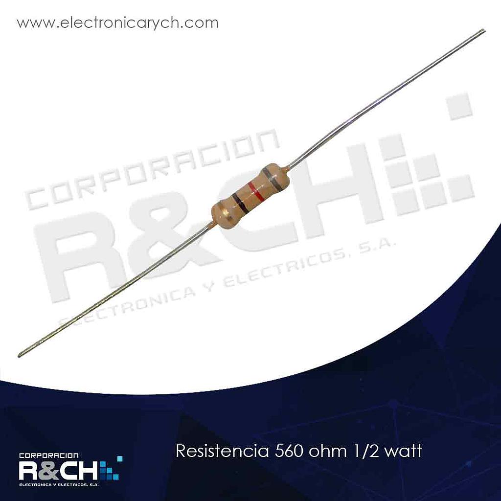 RX-560/12 resistencia 560 ohm 1/2 watt