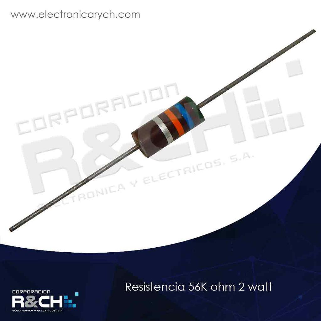 RX-56K/2 resistencia 56K ohm 2 watt
