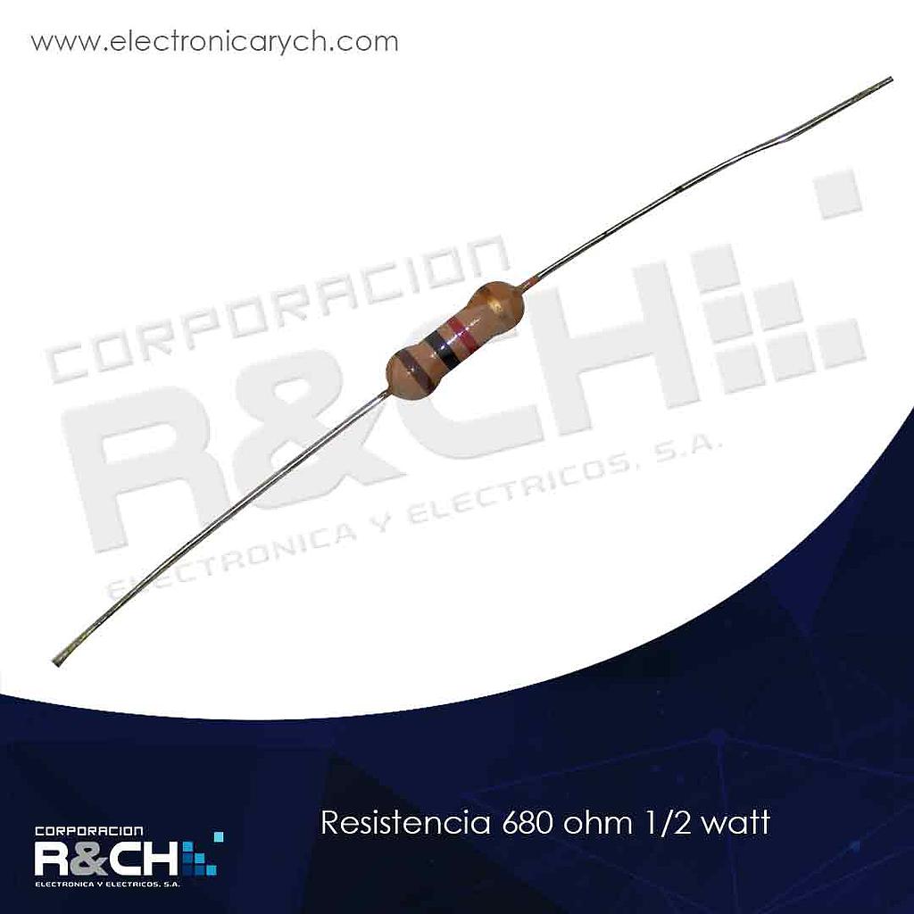 RX-680/12 resistencia 680 ohm 1/2 watt