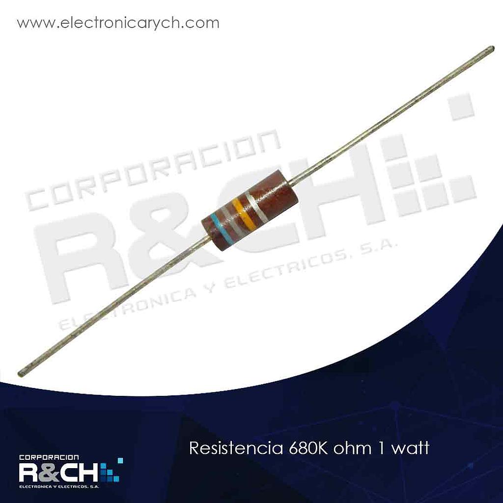 RX-680K/1 resistencia 680K ohm 1 watt