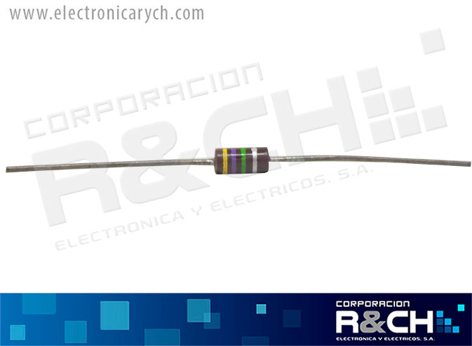 RX-7.5M/12 resistencia 7.5M ohm 1/2 watt