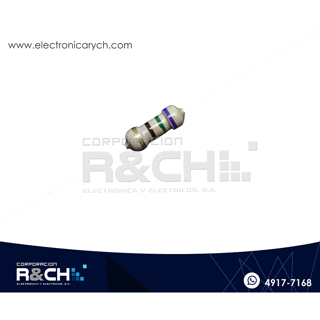 RX-75/14 resistencia 75 ohm 1/4 watt