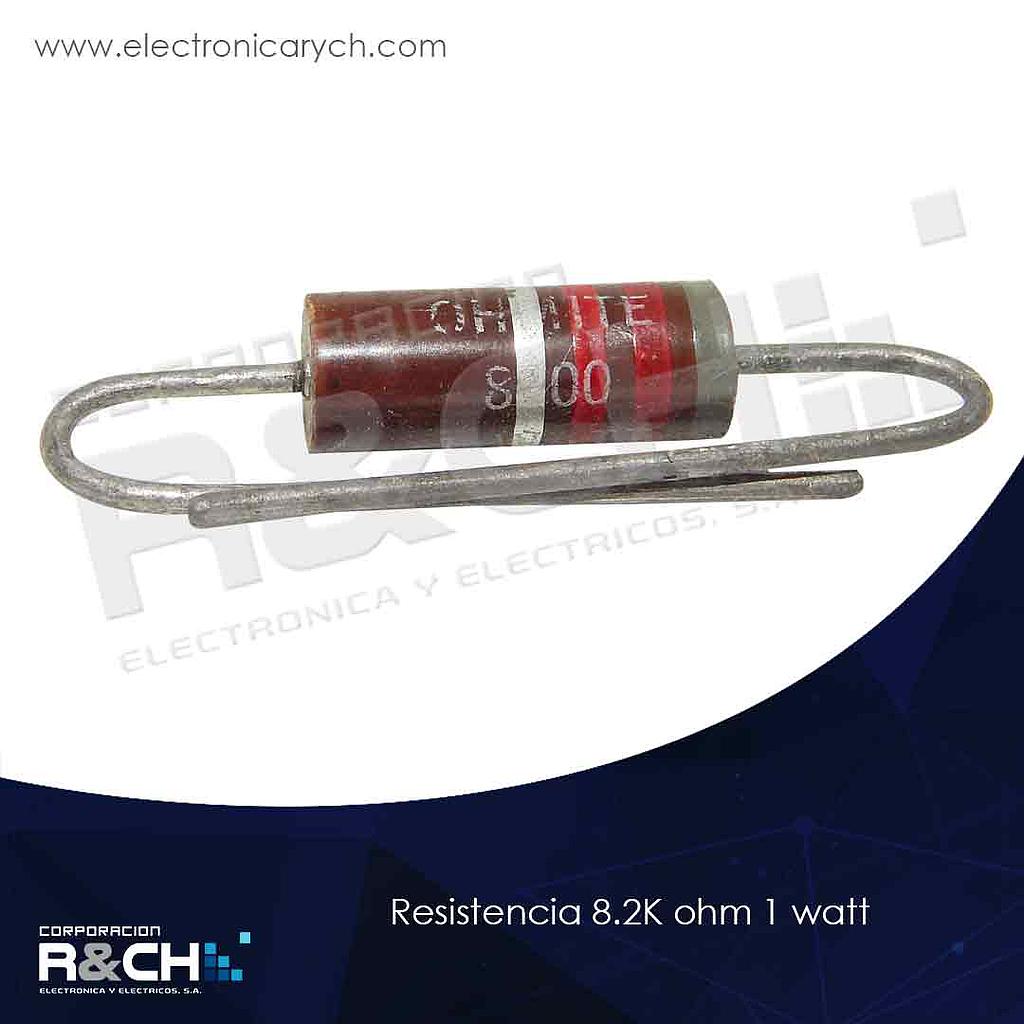 RX-8.2K/1 resistencia 8.2K ohm 1 watt
