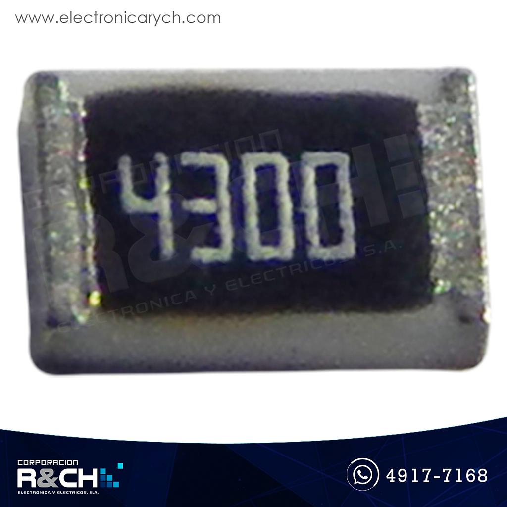 R0805-430 Resistencia 430 ohm 1/8W SMD