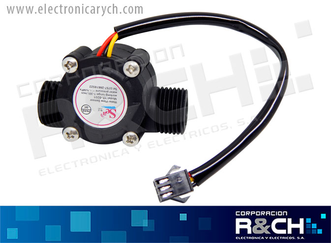 SEN-F sensor de flujo 1/2&quot;  1-30L 3-12V