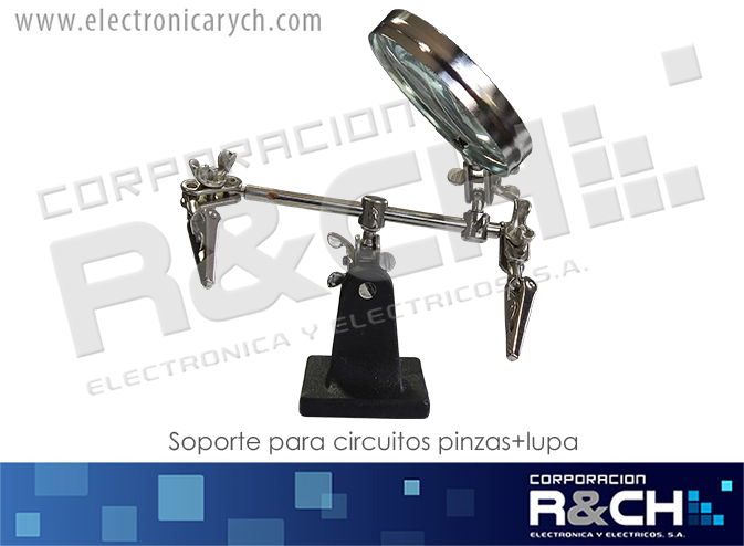 SP-PL soporte para circuitos pinzas+lupa tercera mano