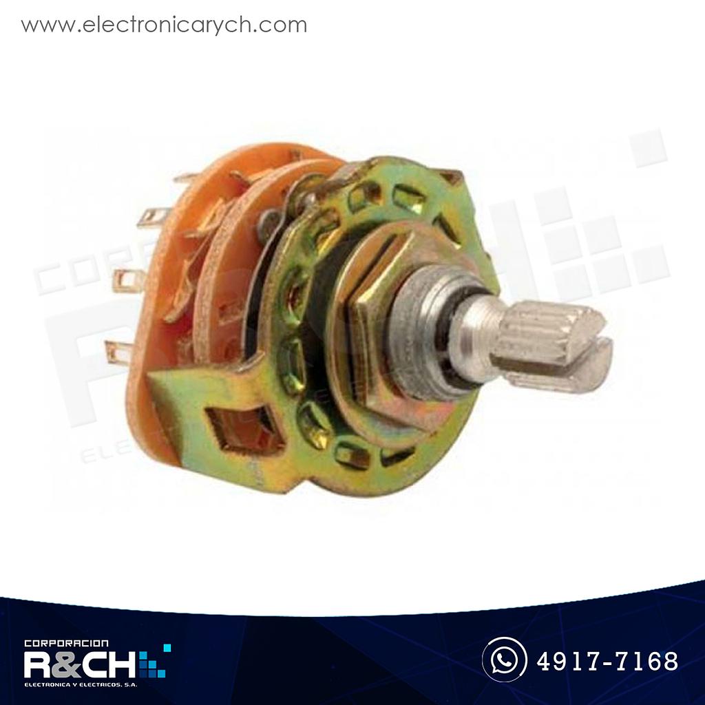SW-TPDT-PD Switch 3 polos 2 tiros palanca deslizable
