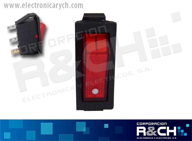 SW-B15 switch SPST 15- 20A/125-250V on-off c/luz