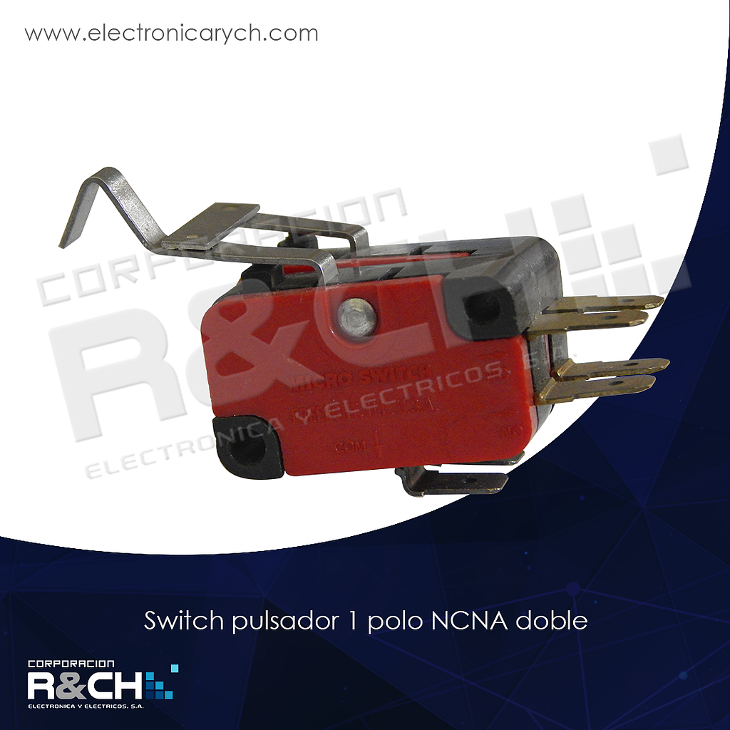 SW-P-SPNCNA-X2 switch pulsador 1 polo NCNA doble