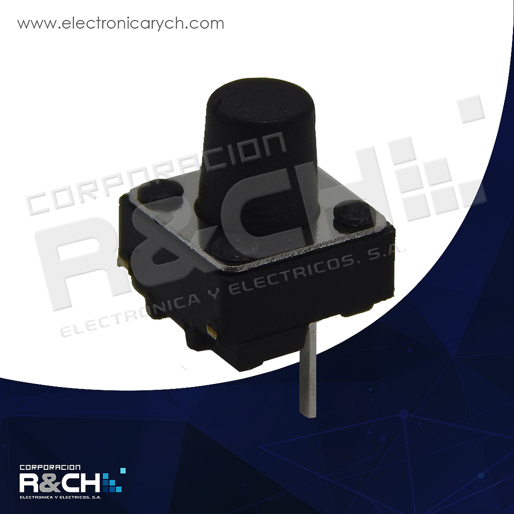 SW-2PL7 switch pulsador p/teclado 6x6x7mm 2 pin corto push boton