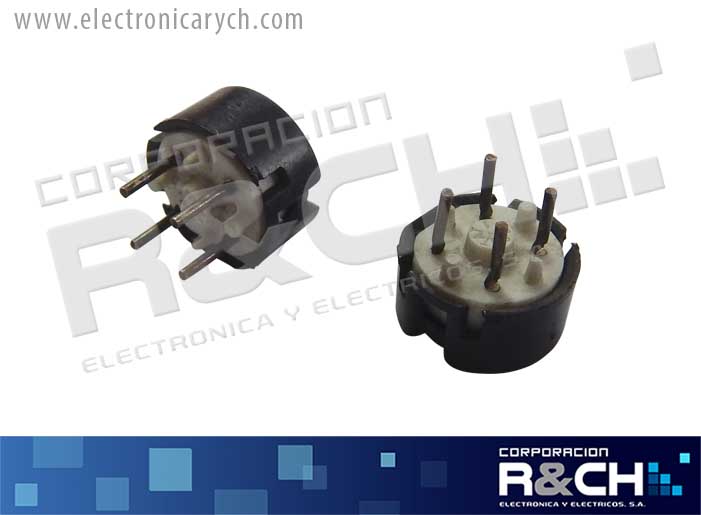 SW-P-R4P switch pulsador redondo 4-pin