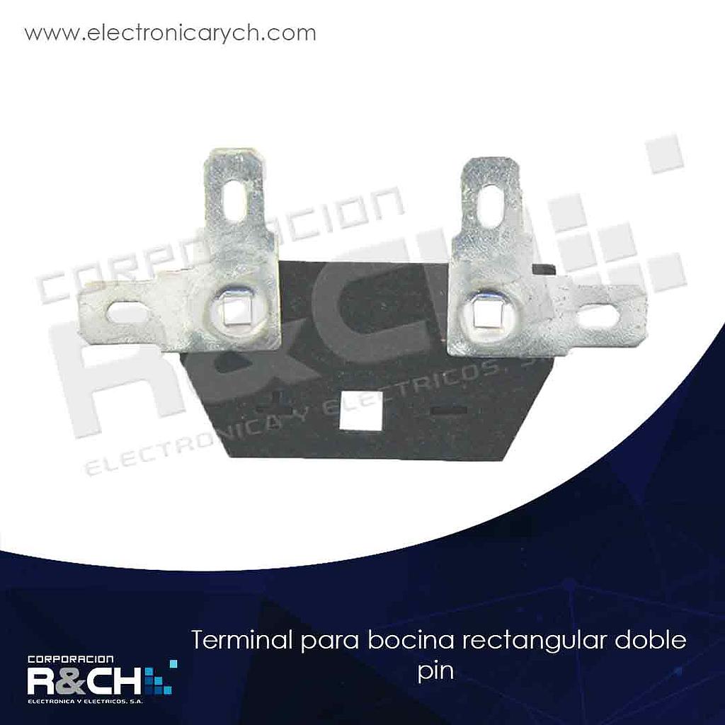 21-243 terminal para bocina rectangular doble pin