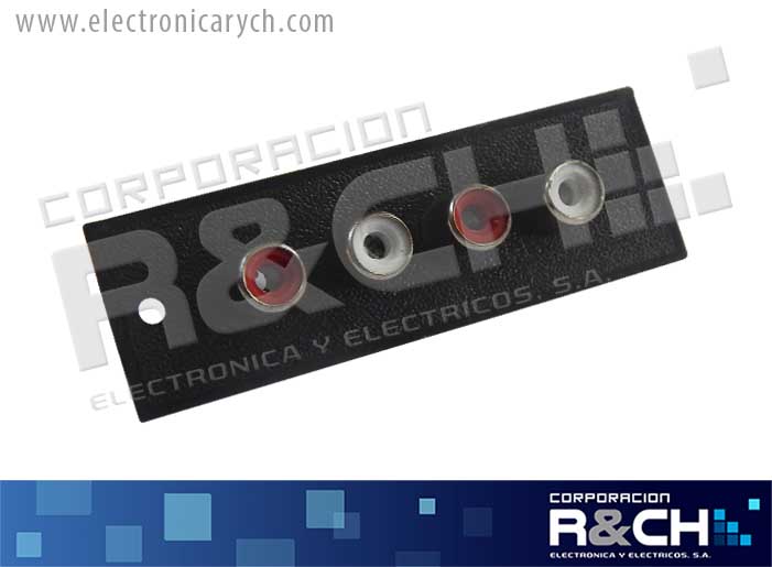 TM-A4RCA terminal cuadruple para audio RCA