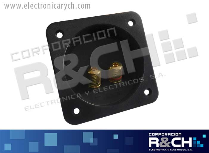 TM-133 terminal doble para bocina redonda conector rosca HQ