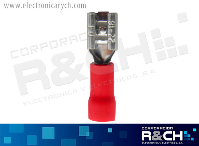 TM-28 terminal hembra rojo 22-18 No.187