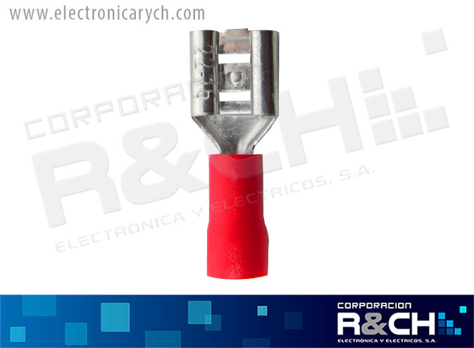 TM-27 terminal hembra rojo 22-18 No.250